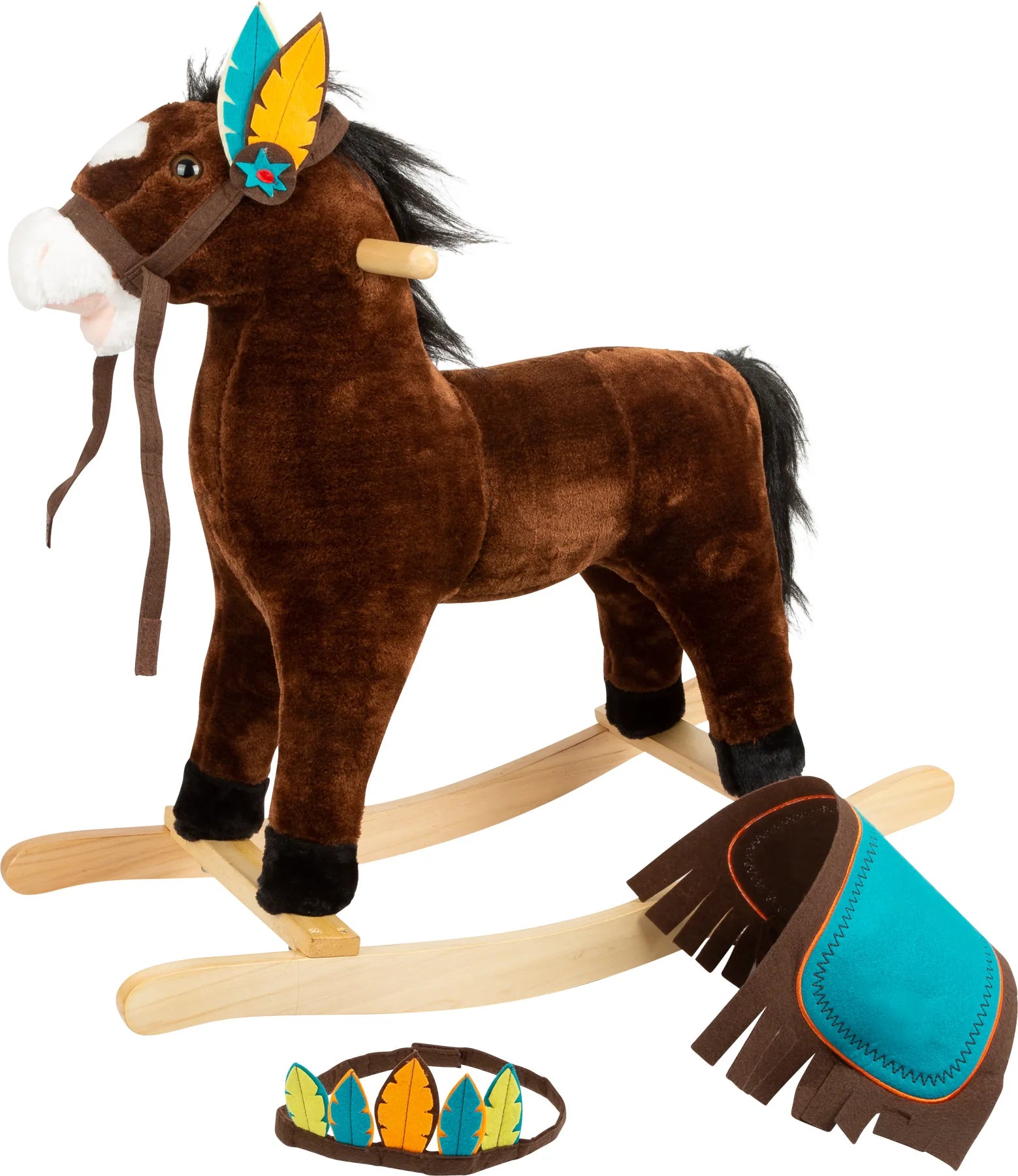Gyngehest Træ – Indianer – small foot