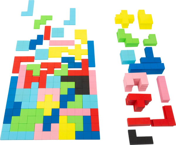 Puslespil træ 114 dele mosaik geometrisk mønster finmotorik 3+ år – small foot