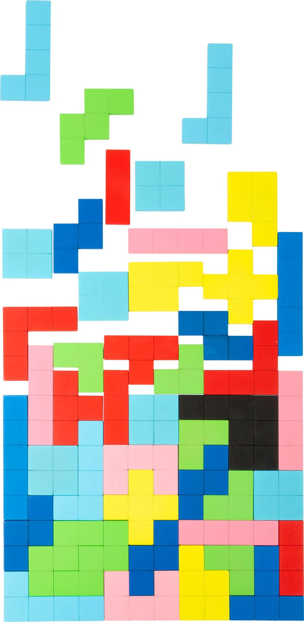 Puslespil træ 114 dele mosaik geometrisk mønster finmotorik 3+ år – small foot