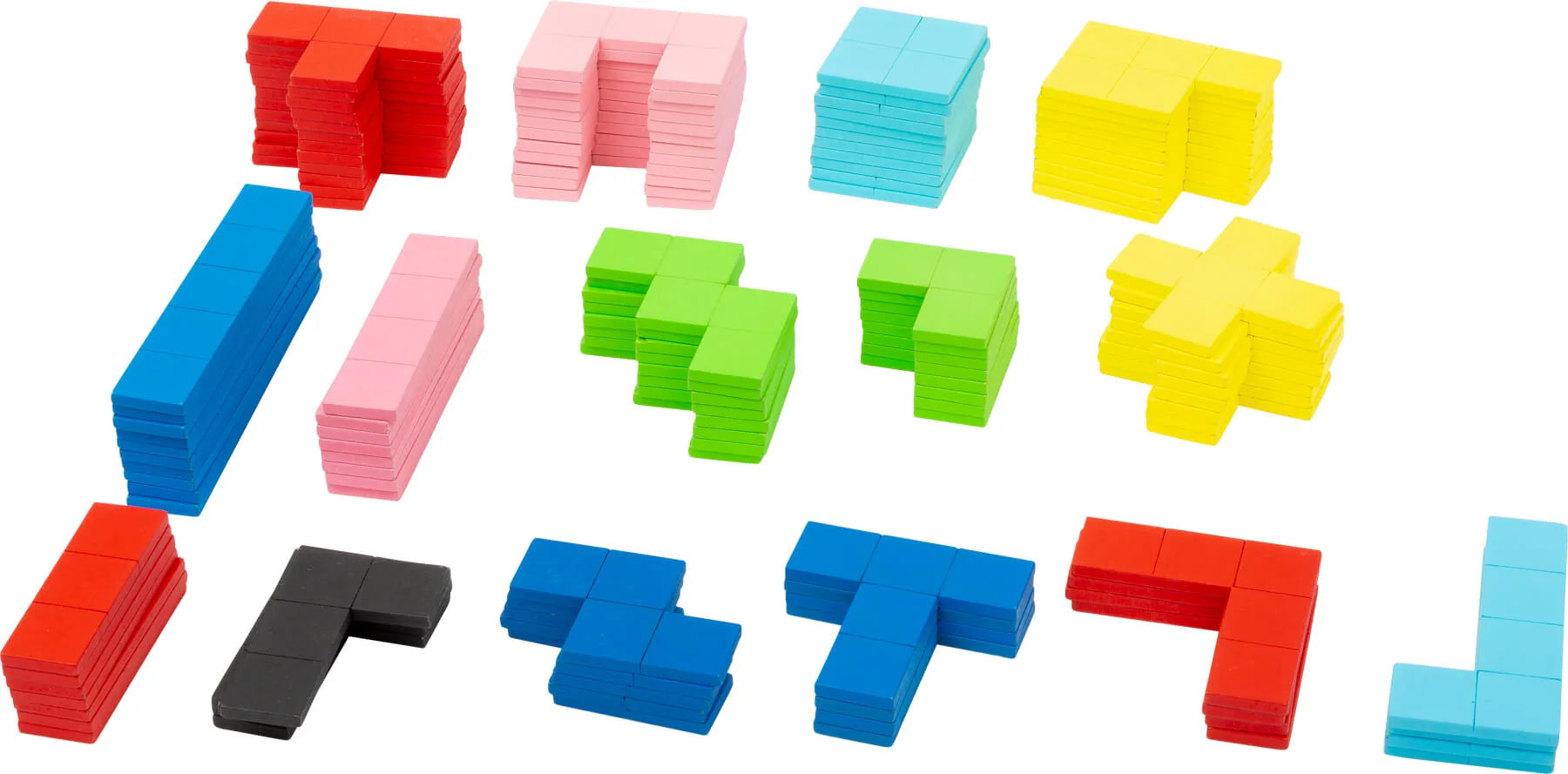 Puslespil træ 114 dele mosaik geometrisk mønster finmotorik 3+ år – small foot