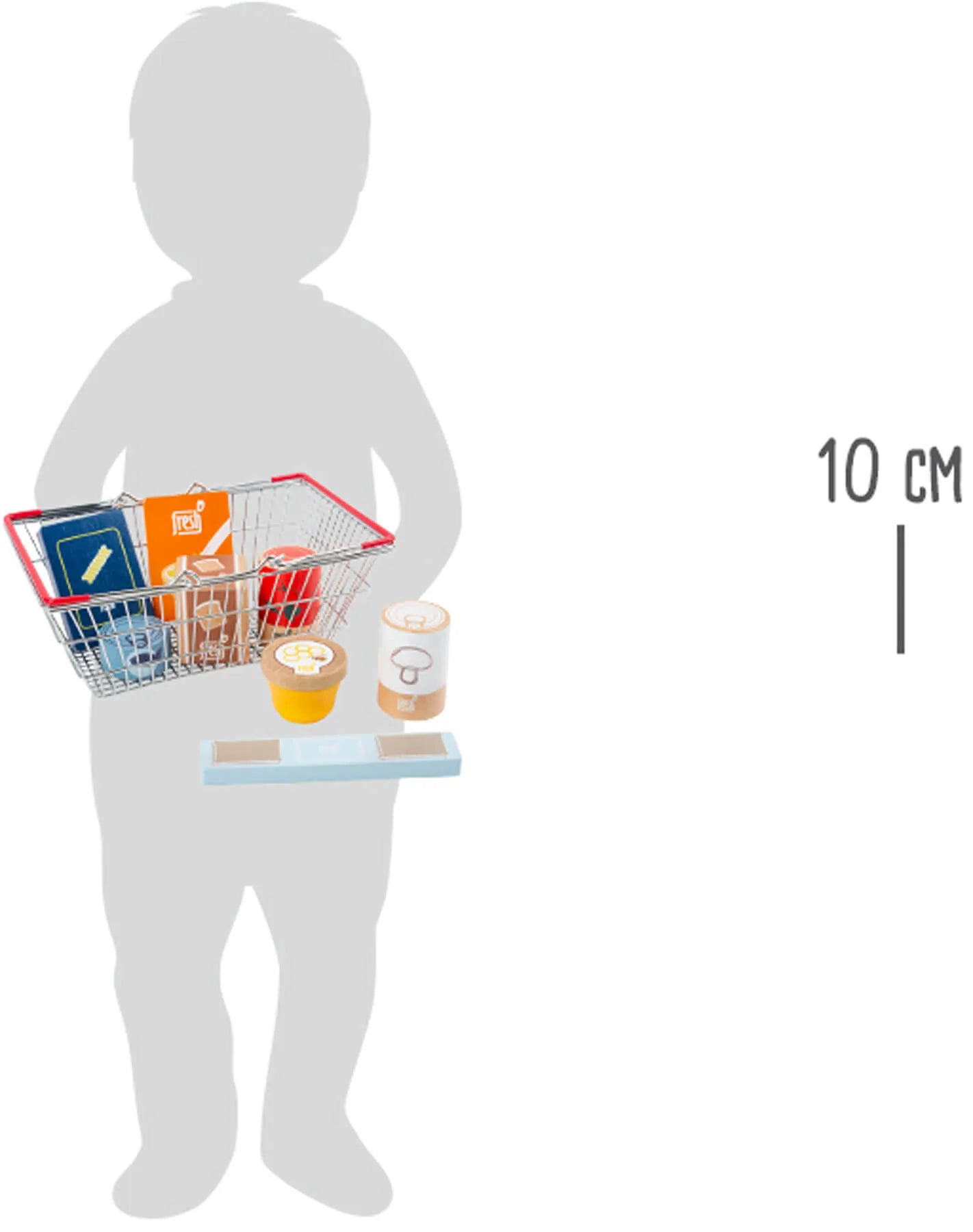 Shoppingkurv Med Kolonialvarer Træ – Fresh – small foot