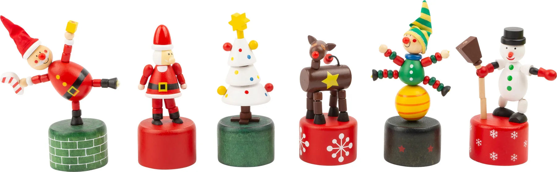 Display Dansende Figur (12 Stk) Træ – Jul – small foot