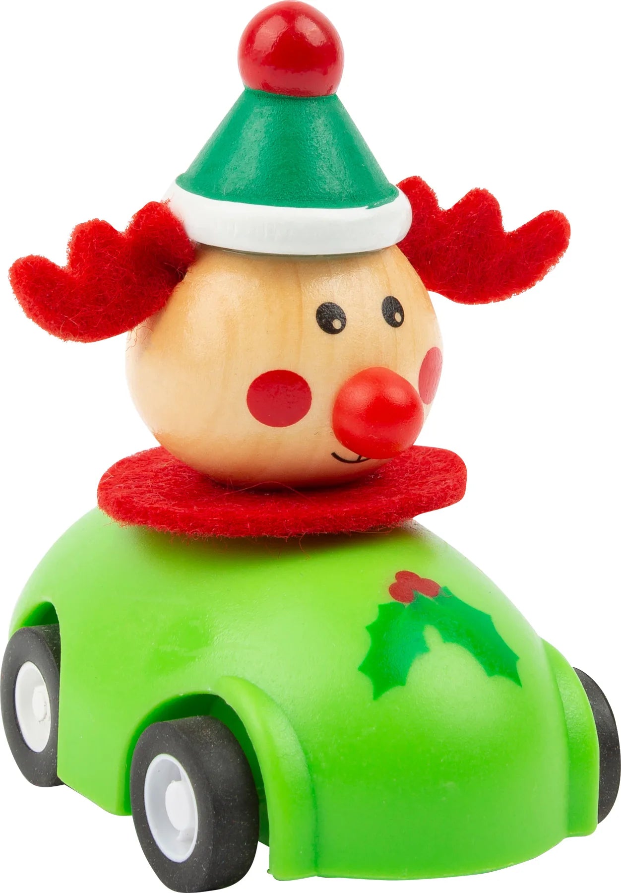 Pull-back julebil i træ 12 stk display – small foot