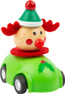 Pull-back julebil i træ 12 stk display – small foot