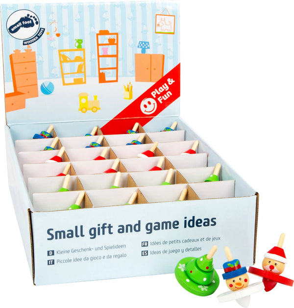 Display Snurretoppe (24 Stk) Træ – Jul – small foot