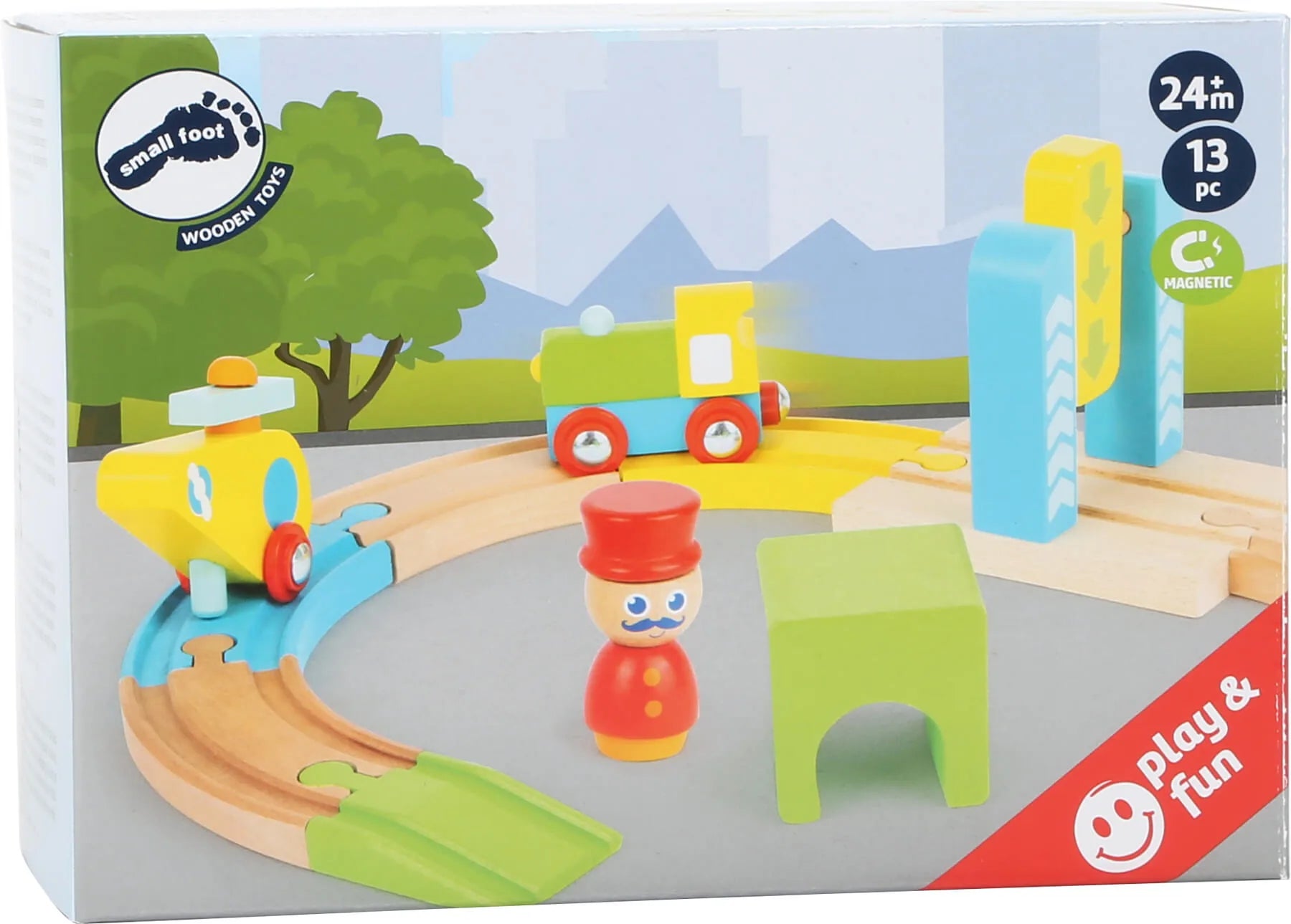 Togbane Med Helikopter Træ – Junior – small foot