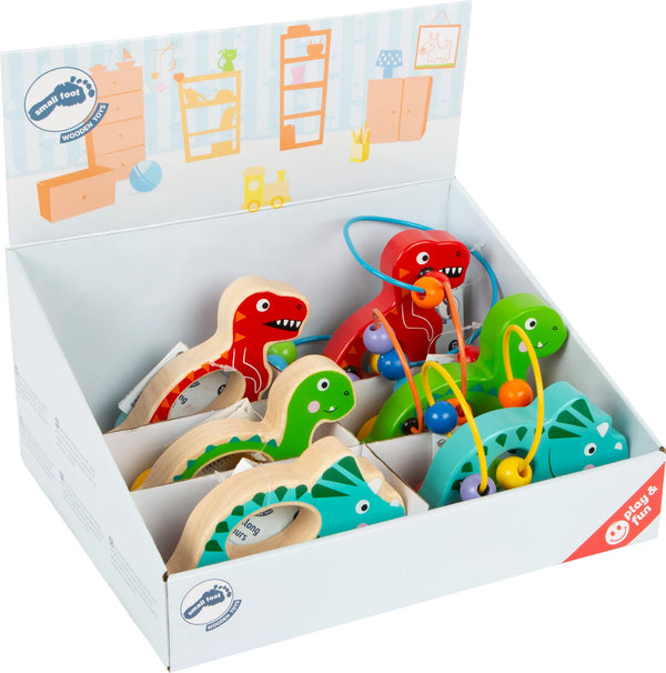 Display Skubbedyr (6 Stk) – Dinosaur – small foot