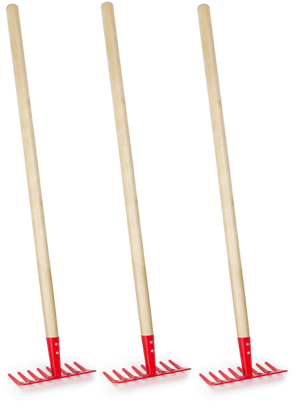 Børnerive sæt 3 stk metal/træ 68 cm – small foot