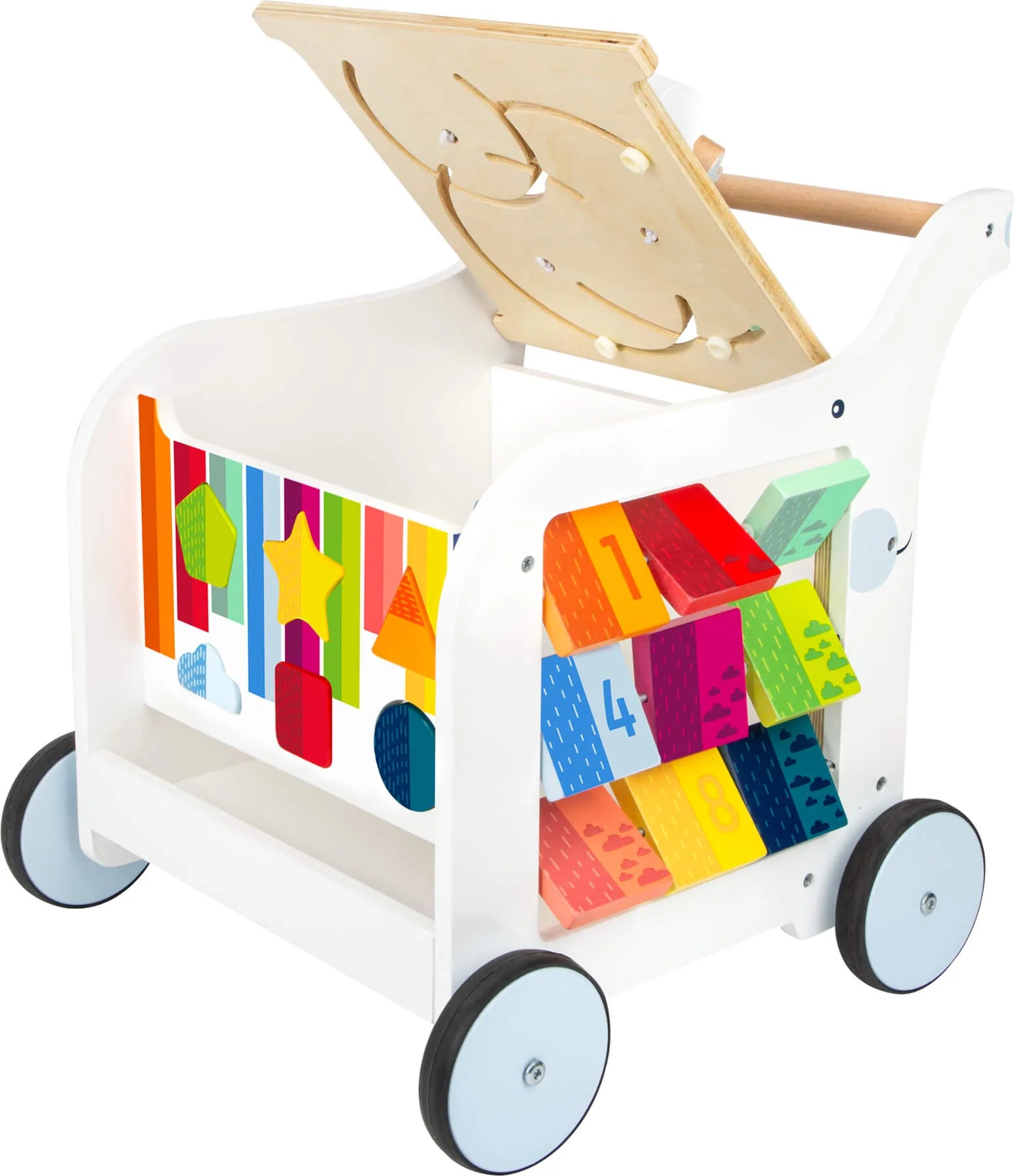 Aktivitets Gåvogn Træ – Elefant – small foot