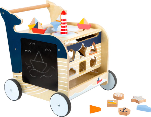 Aktivitets Gåvogn Træ – Hval – small foot