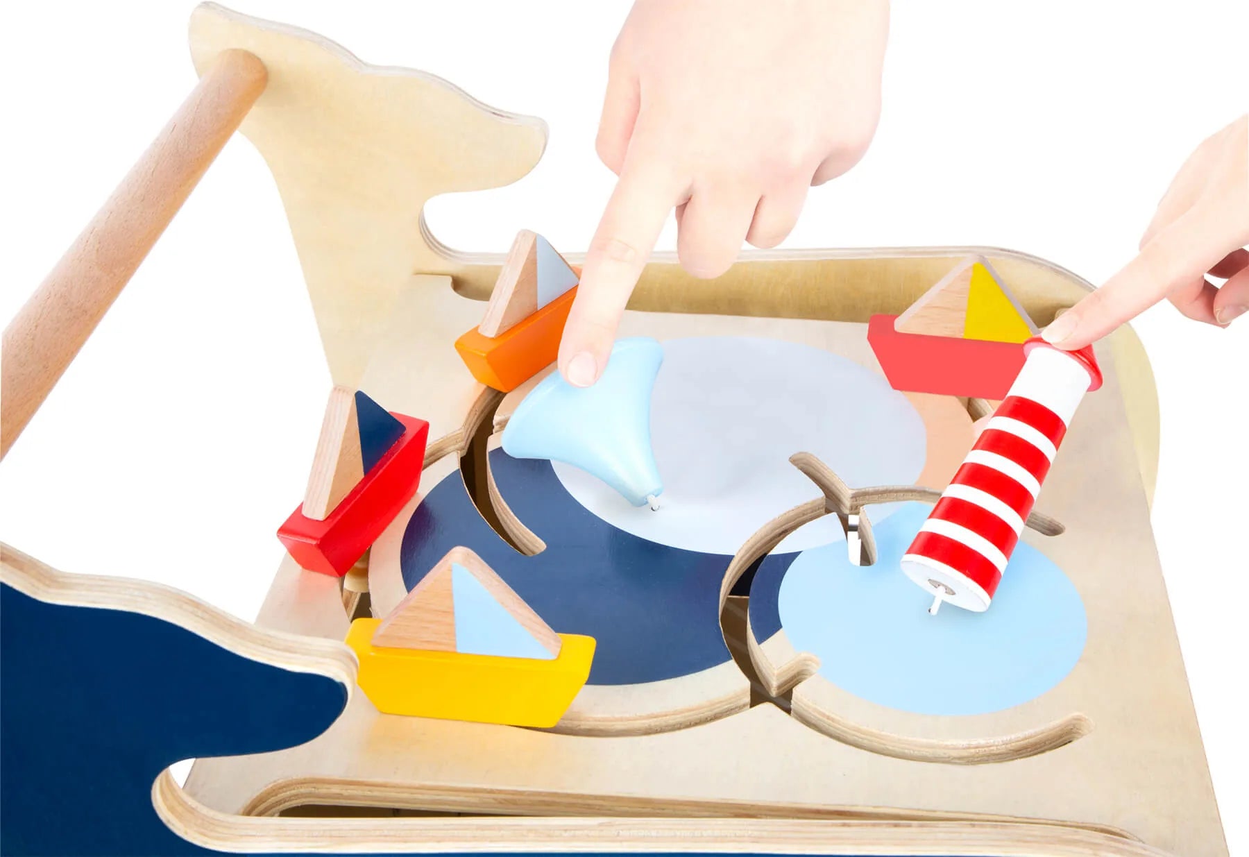 Aktivitets Gåvogn Træ – Hval – small foot