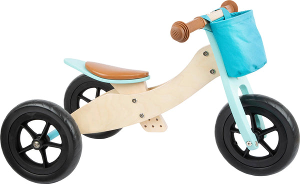 Løbecykel 2 I 1 Træ – Trike Maxi, Turkis – small foot