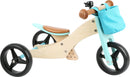 Løbecykel 2 I 1 Træ – Trike, Turkis – small foot