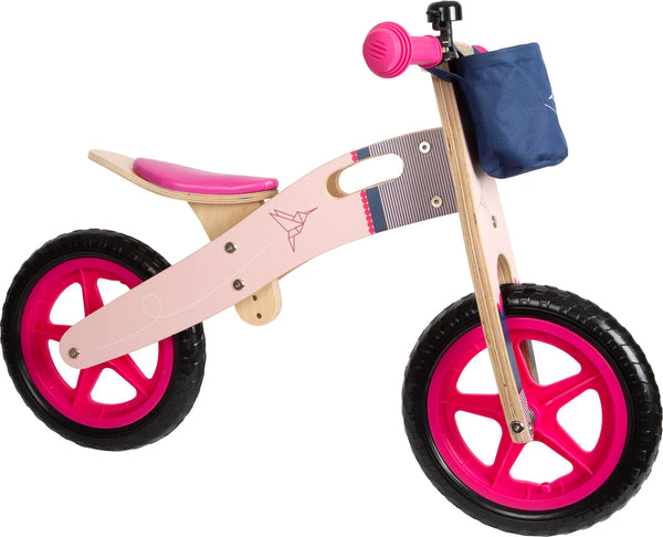 Løbecykel Træ – Kolibri, Rosa – small foot