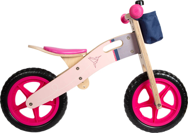 Løbecykel Træ – Kolibri, Rosa – small foot