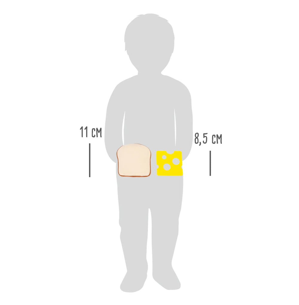 Filt-sandwich legetøj til rolleleg, 250 dele i filt, 11x10 cm stykker – small foot