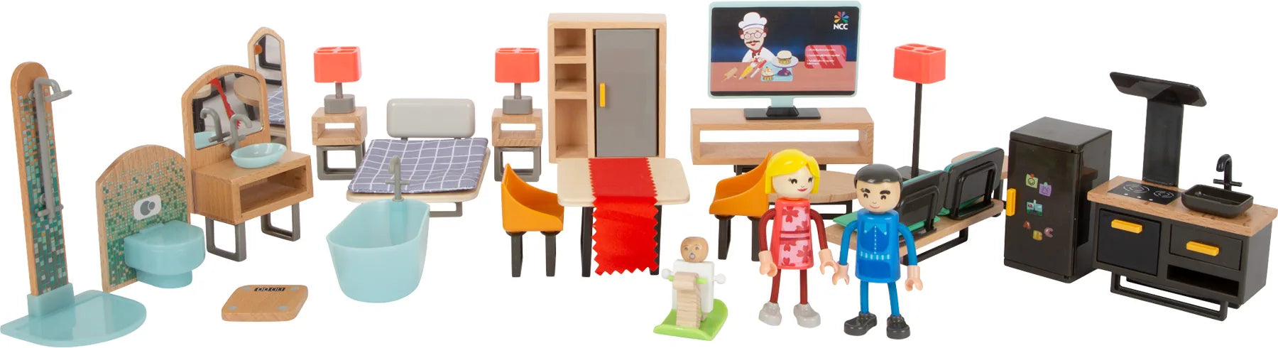 Dukkehus Møbelsæt Træ – Moderne – small foot
