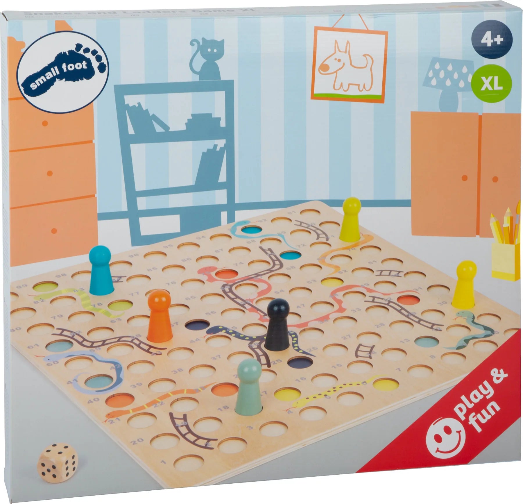 Spil Slange Og Stige Xl Træ – small foot