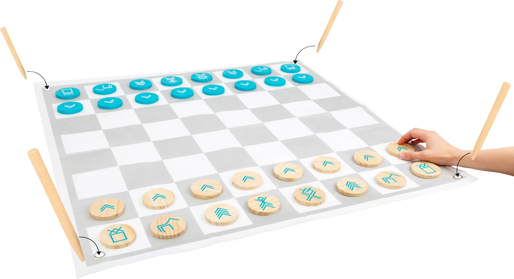 Dam Og Skak Spil Til Havebrug – Active – small foot