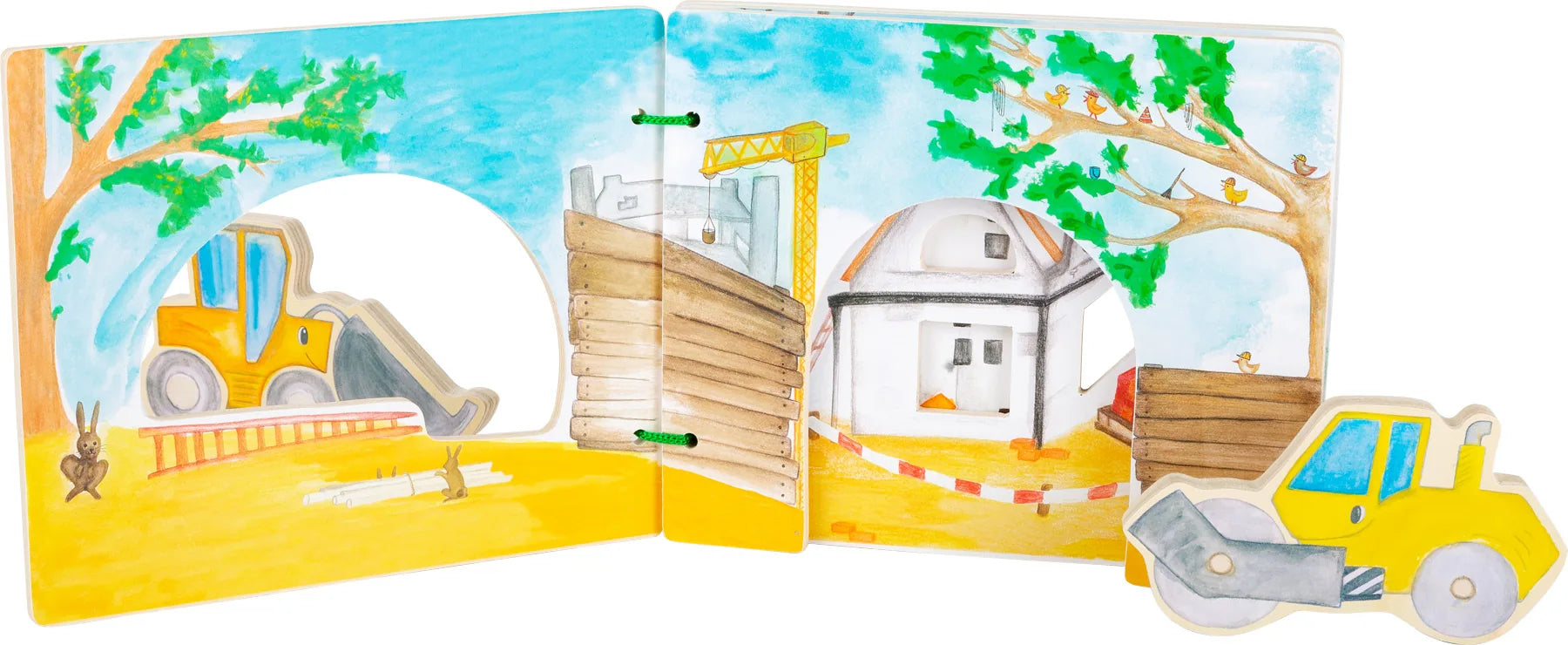Billedbog I Træ – Byggeplads – small foot