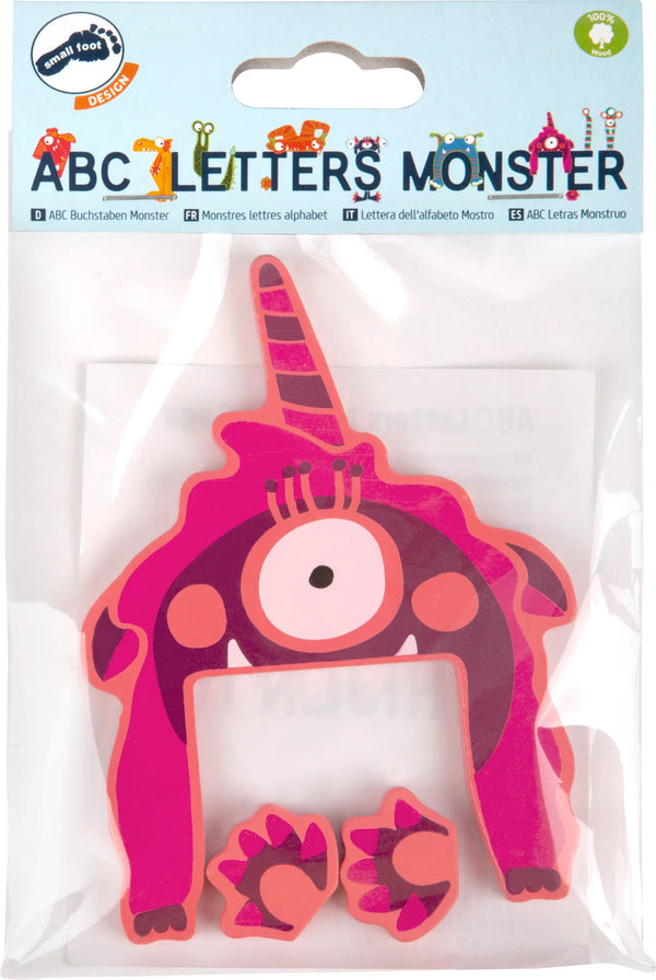 Abc Bogstav Monster Gaga – Bambus – small foot