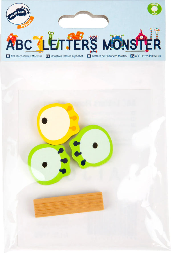 Abc Bogstav Monster Eyes – Bambus – small foot