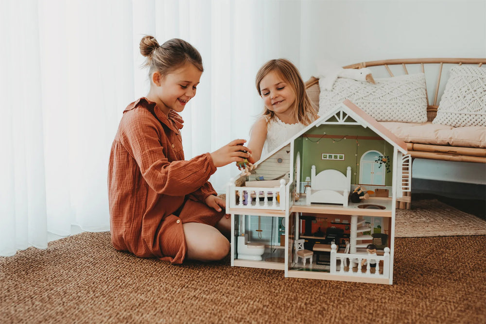 Dukkehus Byvilla Træ – Kompakt – small foot