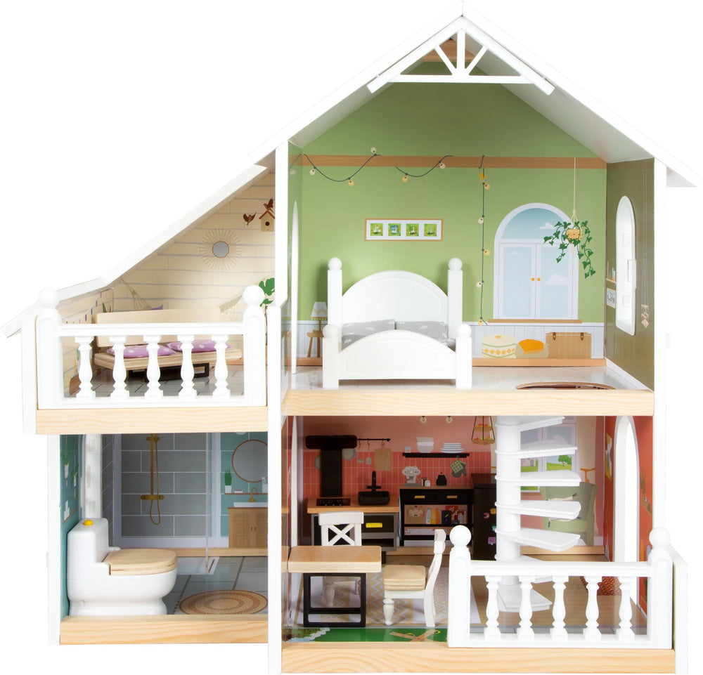 Dukkehus Byvilla Træ – Kompakt – small foot