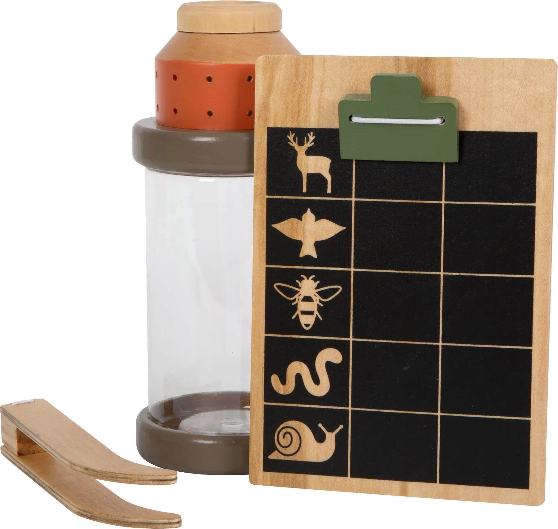 Naturforskersæt i træ 4 dele til børn inkl. net og lup – small foot