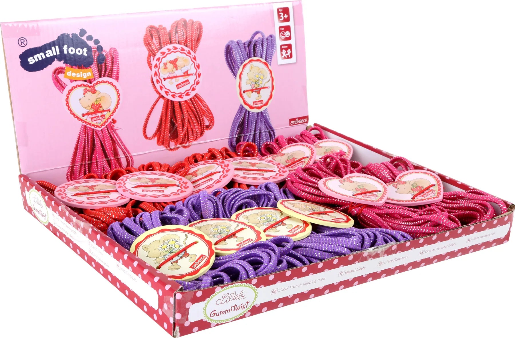 Display Med Elastik (12Stk) Træ – Lillebi – small foot