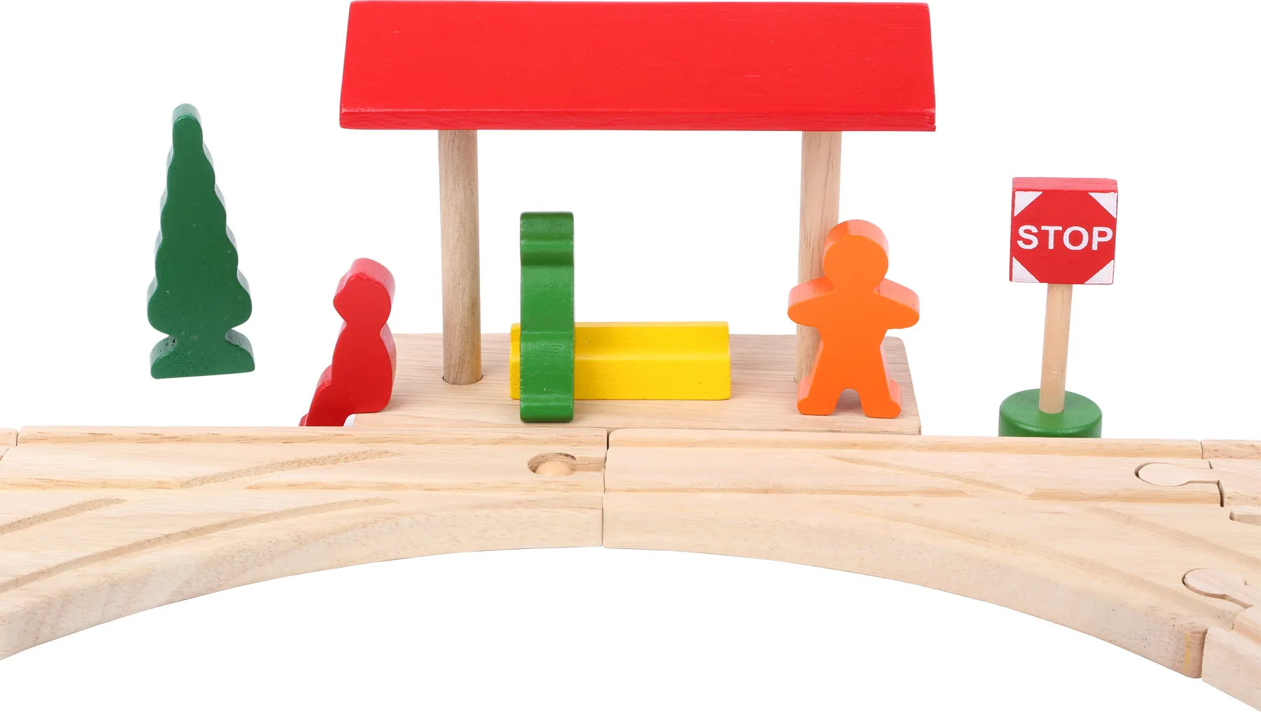 Togbanesæt Med Broer Træ – small foot