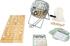 Bingo i træ med 24 kort & 75 kugler – familiespil fra small foot