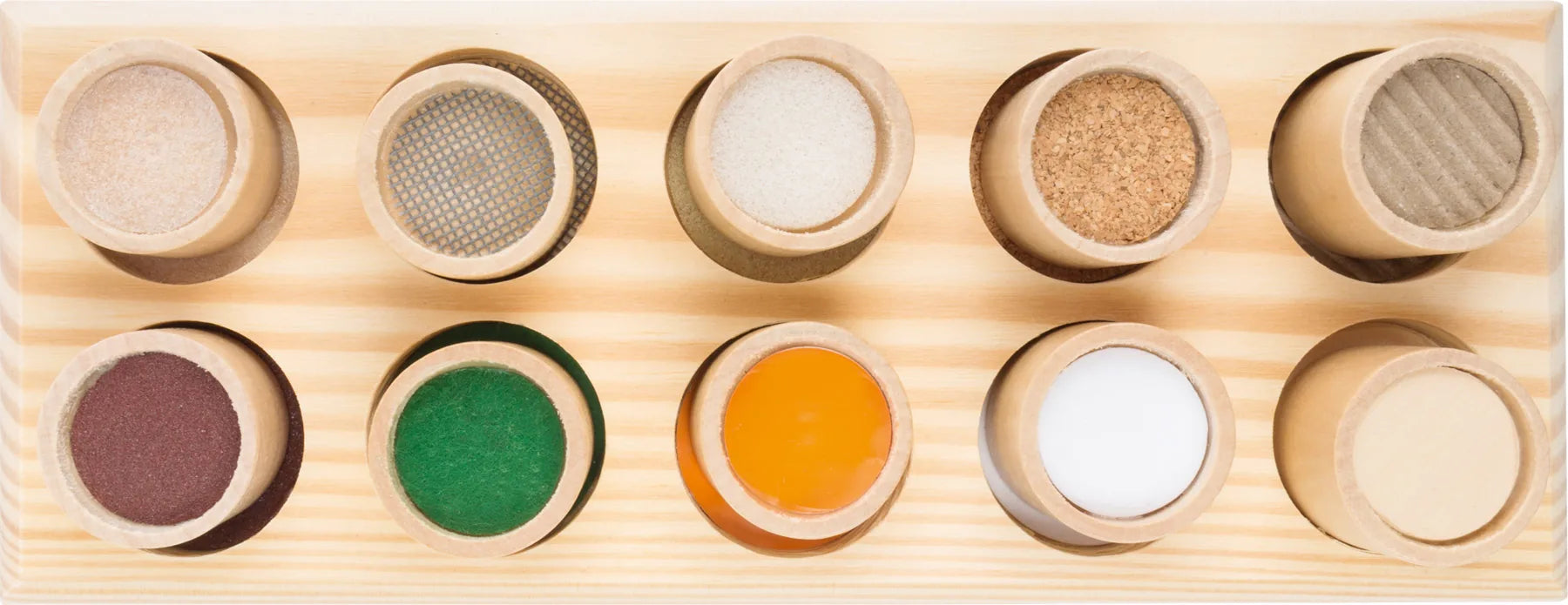 Føle- og se-memo til børn — lær farver & teksturer, træspil, 3+ år — small foot