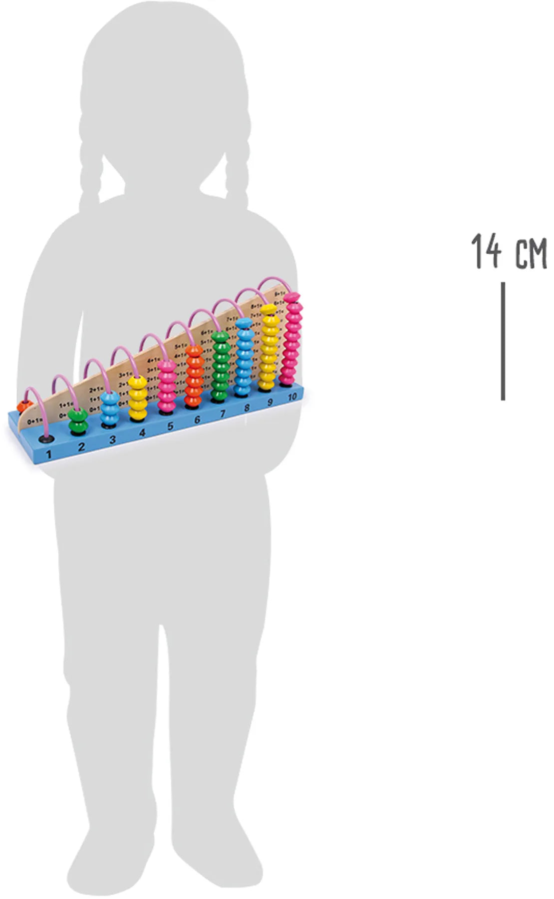 Kugleramme 10 buer med tælle- og regneopgaver, træ/metal – small foot