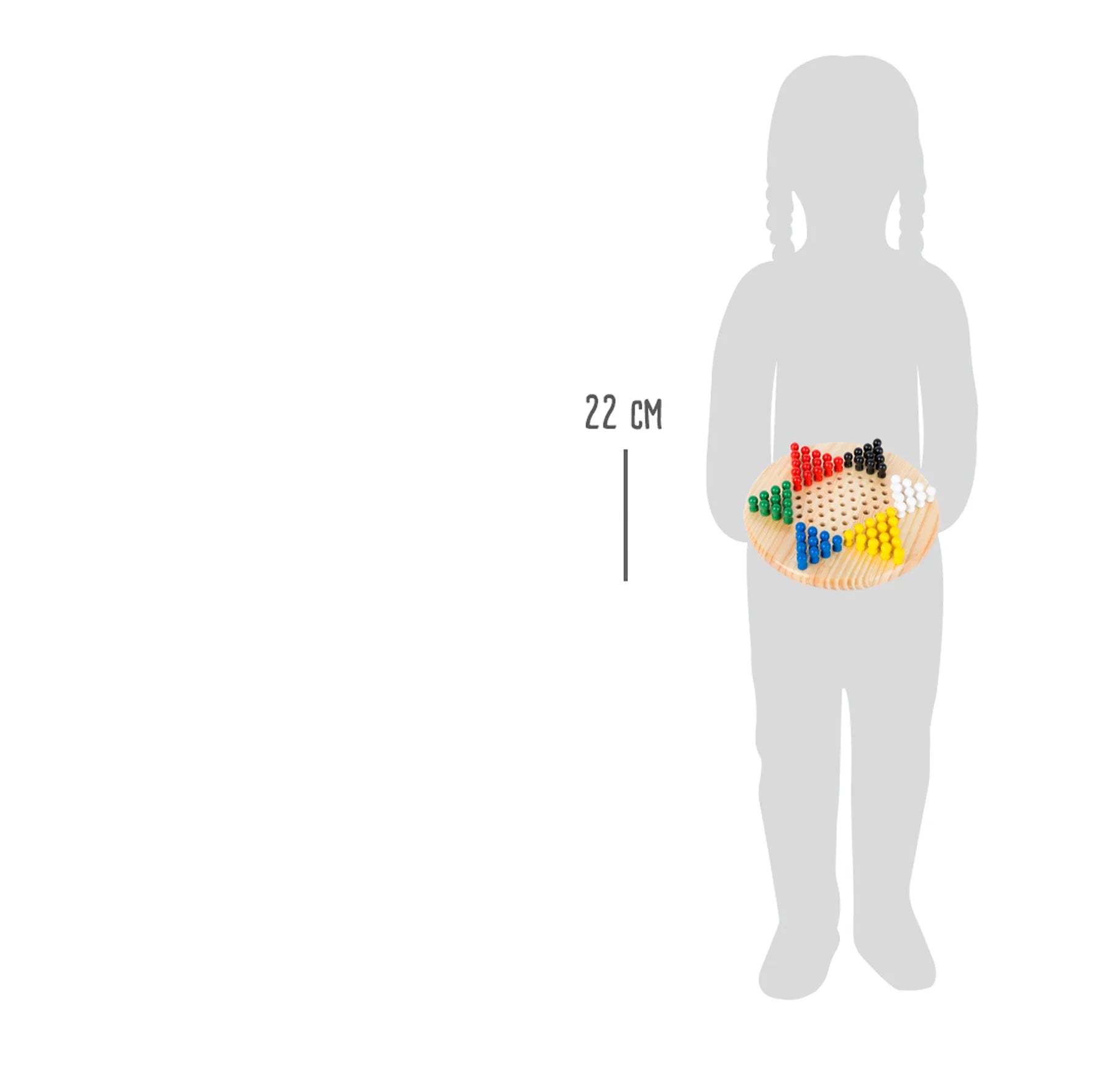 Kinaskak træspil for 2-6 personer Ø22 cm, fra 5 år – small foot