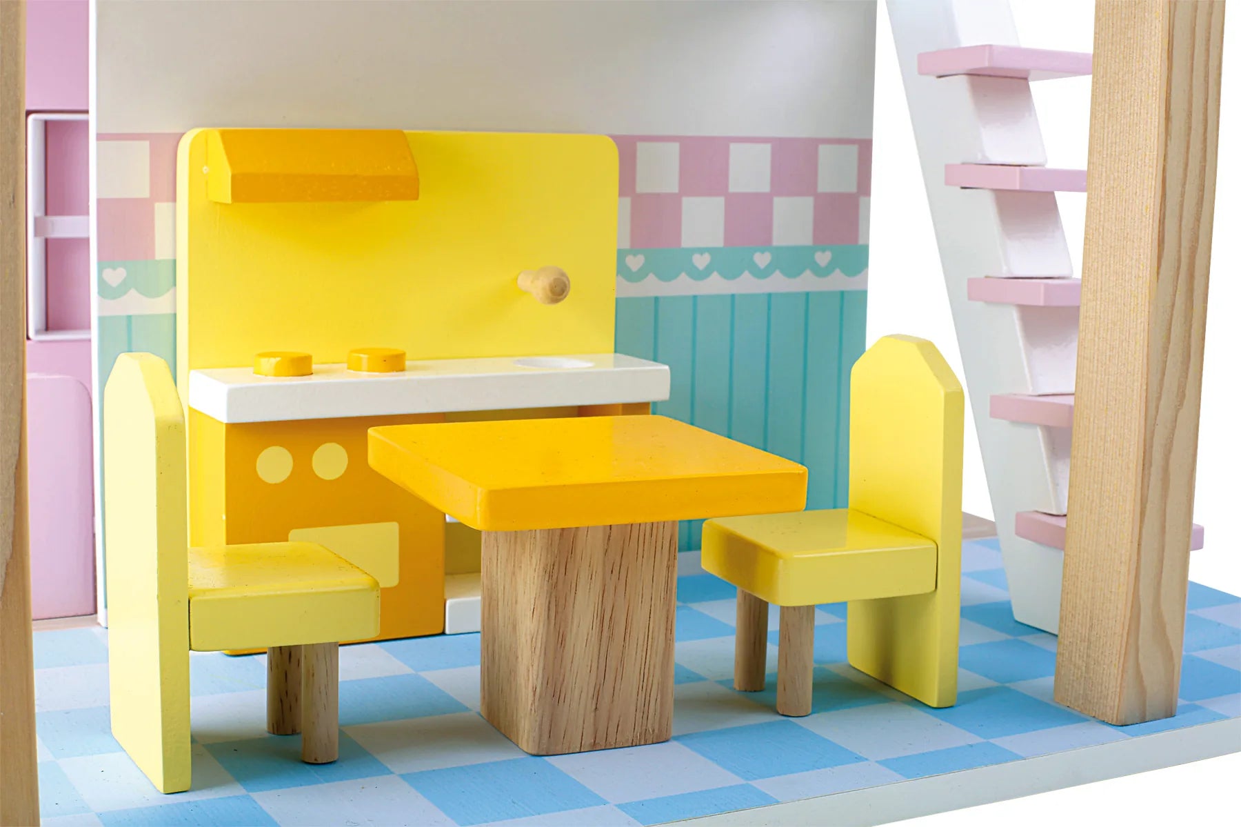 Small Foot Dukkehus Med Blå Tag – Roterbar – Leg - Børn - Dukkehuse og tilbehør