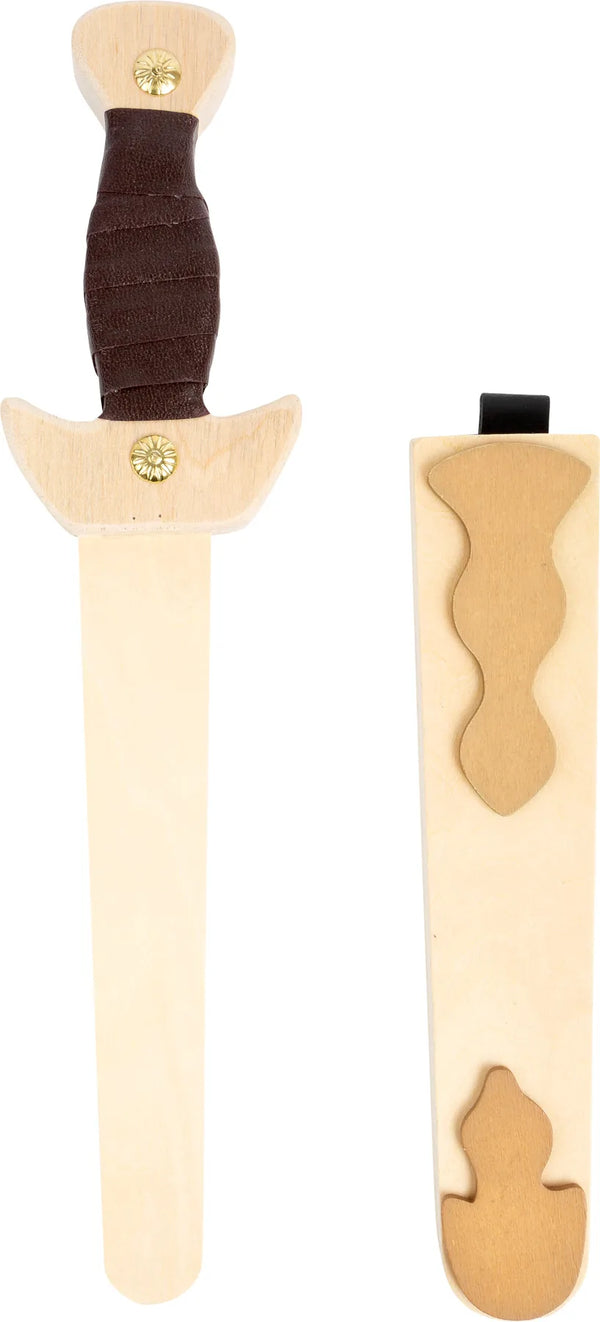 Dolk i træ til udklædning 32x7x2 cm, skede – small foot