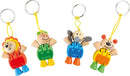 Display Nøgleringe (24 Stk) – Fleksible dyr – small foot