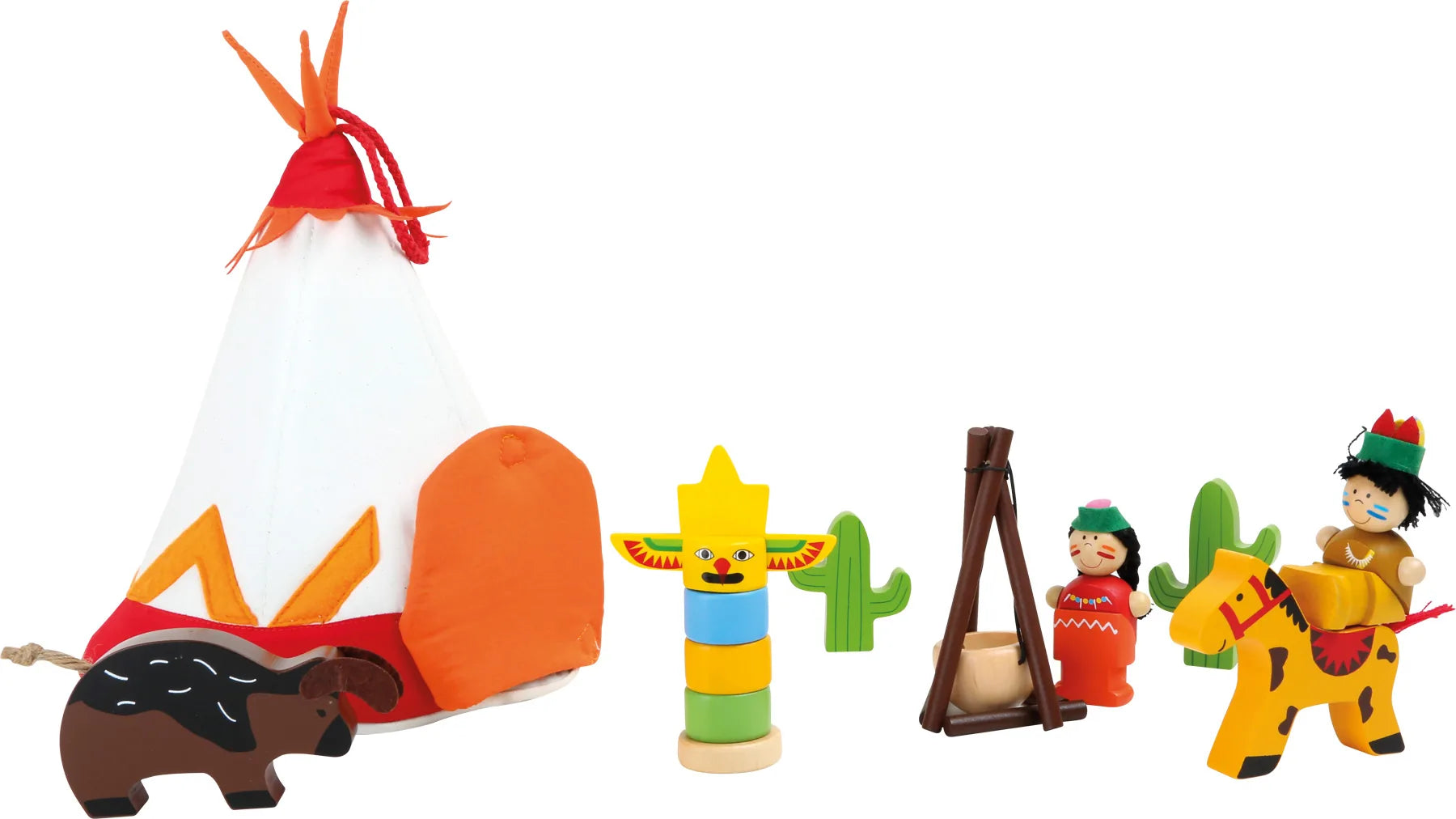 Small Foot Temaleg Træ – Indianer – Leg - Børn - Dukkehuse og tilbehør