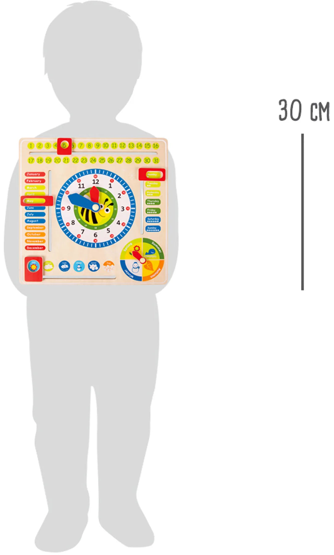 Ur – Dato og Årstider, Engelsk – small foot