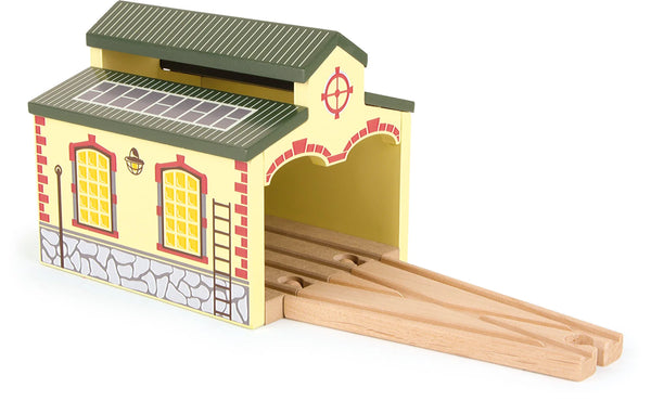 Small Foot Lokomotiv Remise – Nostalgi – Leg - Børn - Tog, biler, transport og anlæg