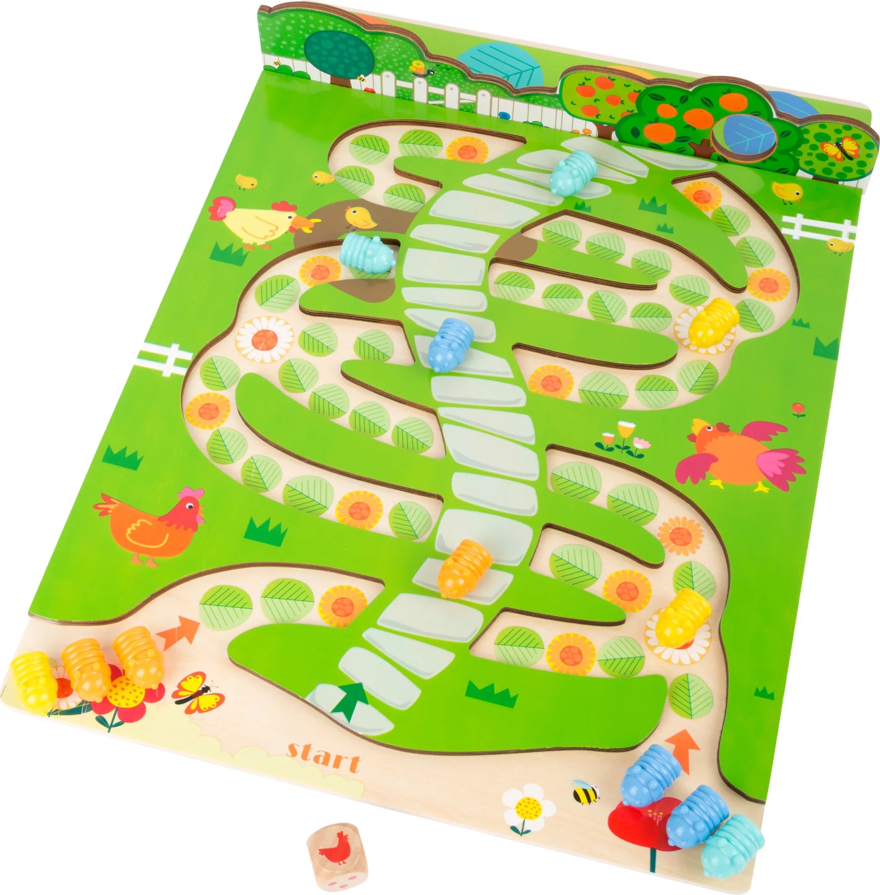 Small Foot Spil 2 I 1 – Larver – Leg - Børn - Puslespil og spil