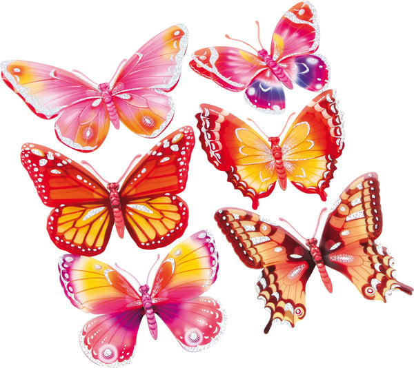 Legler Sticker (6 Stk.) – Sommerfugle – Interiør og Børnemøbler - Udsmykning og Højtider - Øvrig udsmykning