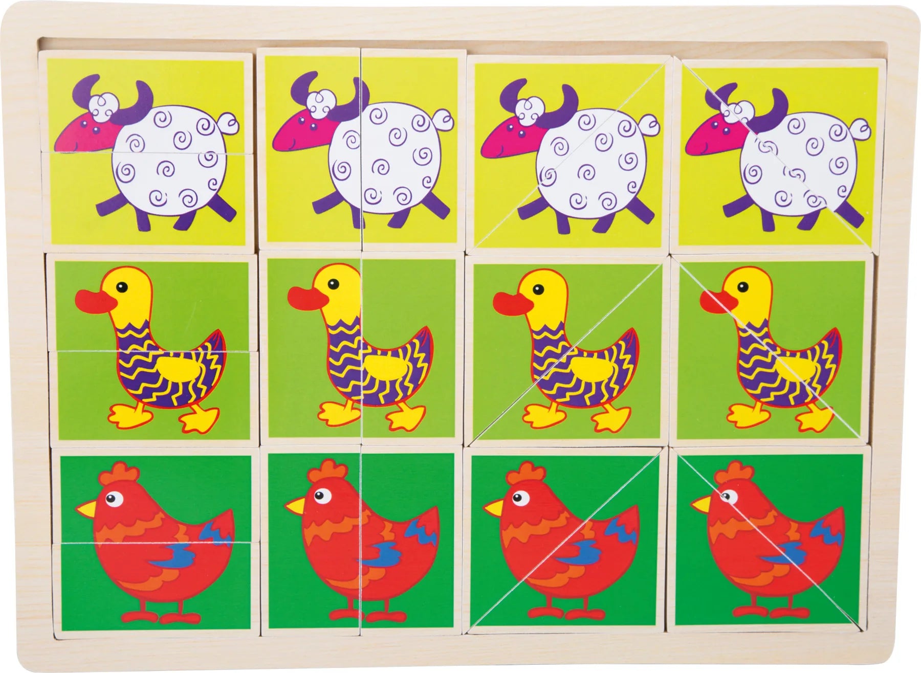 Small Foot Puslespil – Sjove Dyr – Leg - Børn - Puslespil og spil