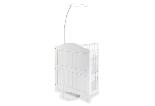 Pinolino Himmelstativ til vugge, Bedside Crib, babyseng, Metal/hvid lakeret