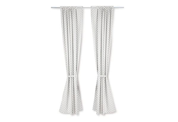 Pinolino Gardinsæt – Prikker, Grå – Interiør og Børnemøbler - Udsmykning og Højtider - Øvrig udsmykning