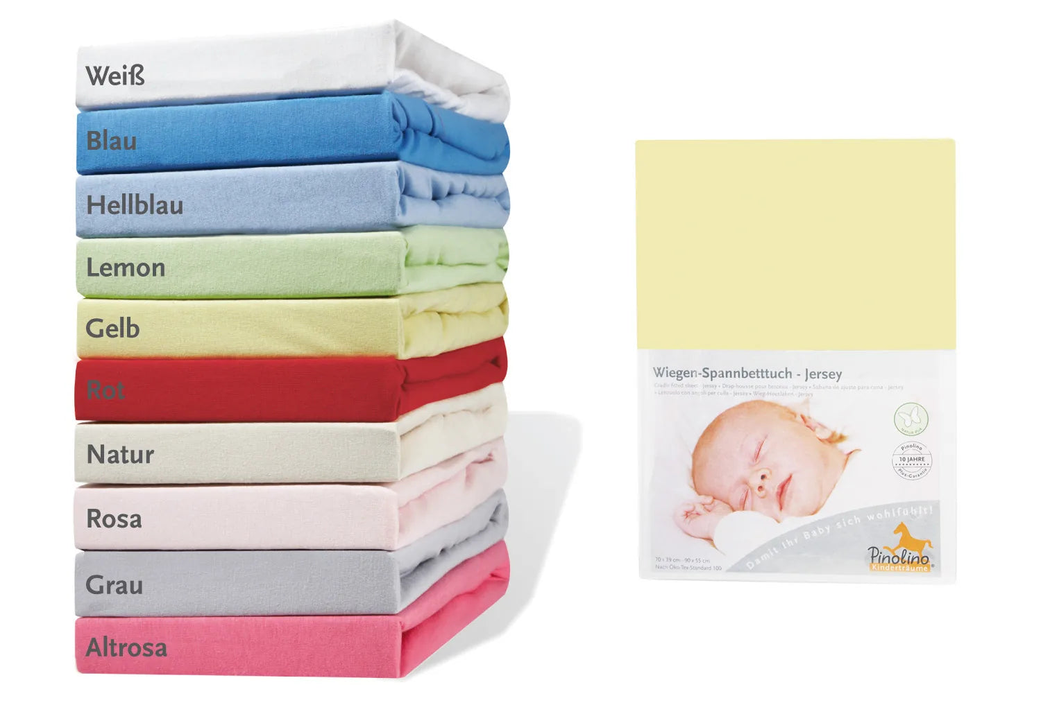 Pinolino Stræklagen Til Vugge Jersey – Bedside Crib og Barnevogn, Jersey – Børneudstyr - Sove - Sengelinned og himmel