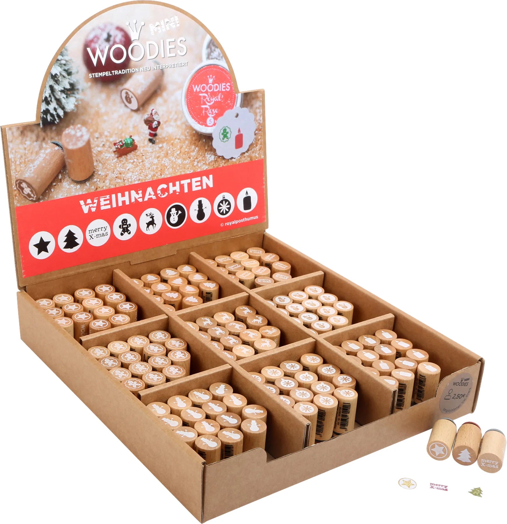 Small Foot Display Stempler (135 Stk) Træ – Jul – Leg - Øvrigt legetøj - Displays