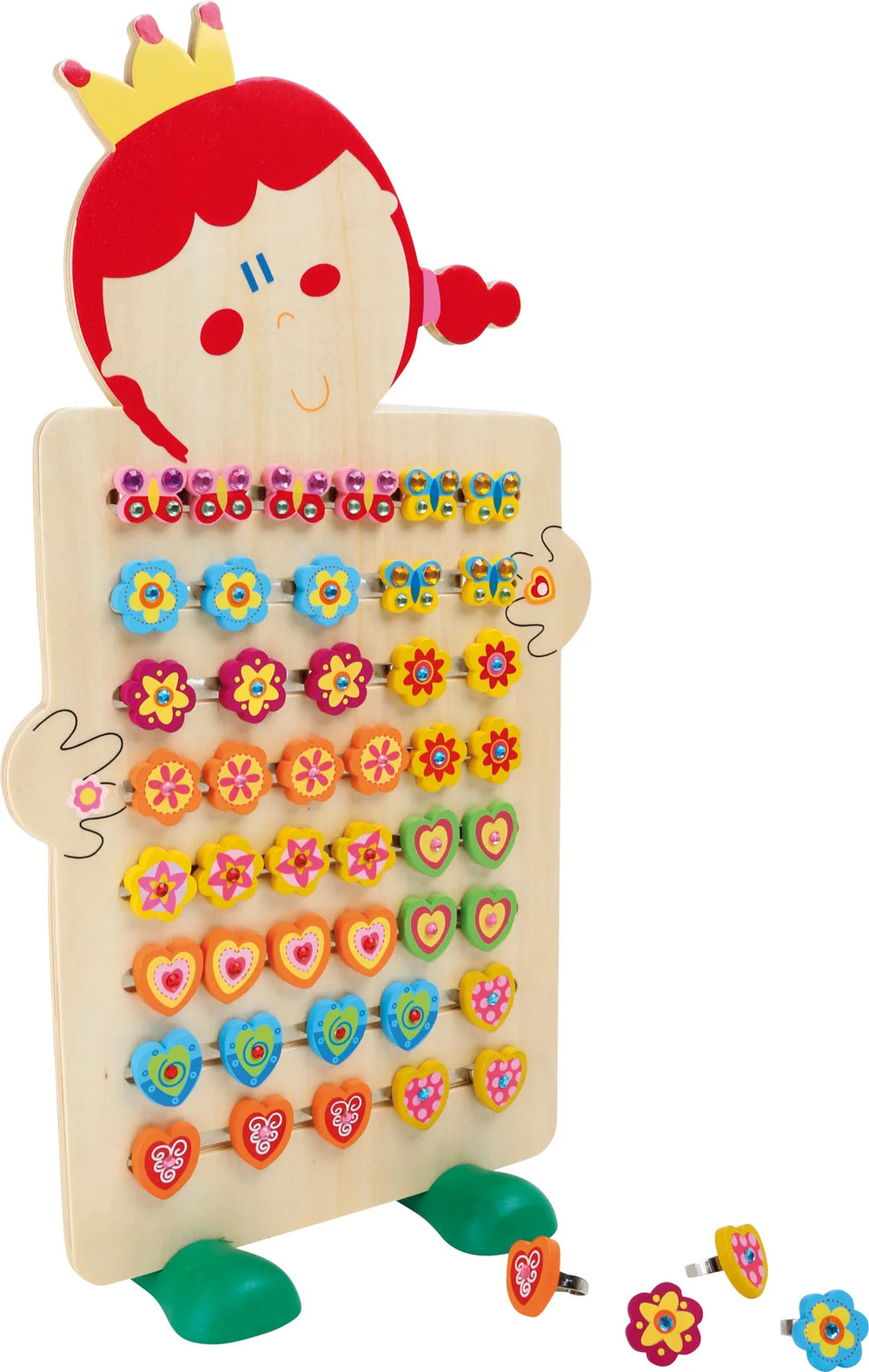 Small Foot Display Træ – Prinsesse Ringe (72 stk) – Leg - Øvrigt legetøj - Displays