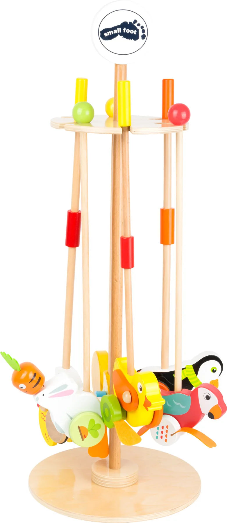 Small Foot Display Med Skubbedyr (6 Stk) – Leg - Øvrigt legetøj - Displays